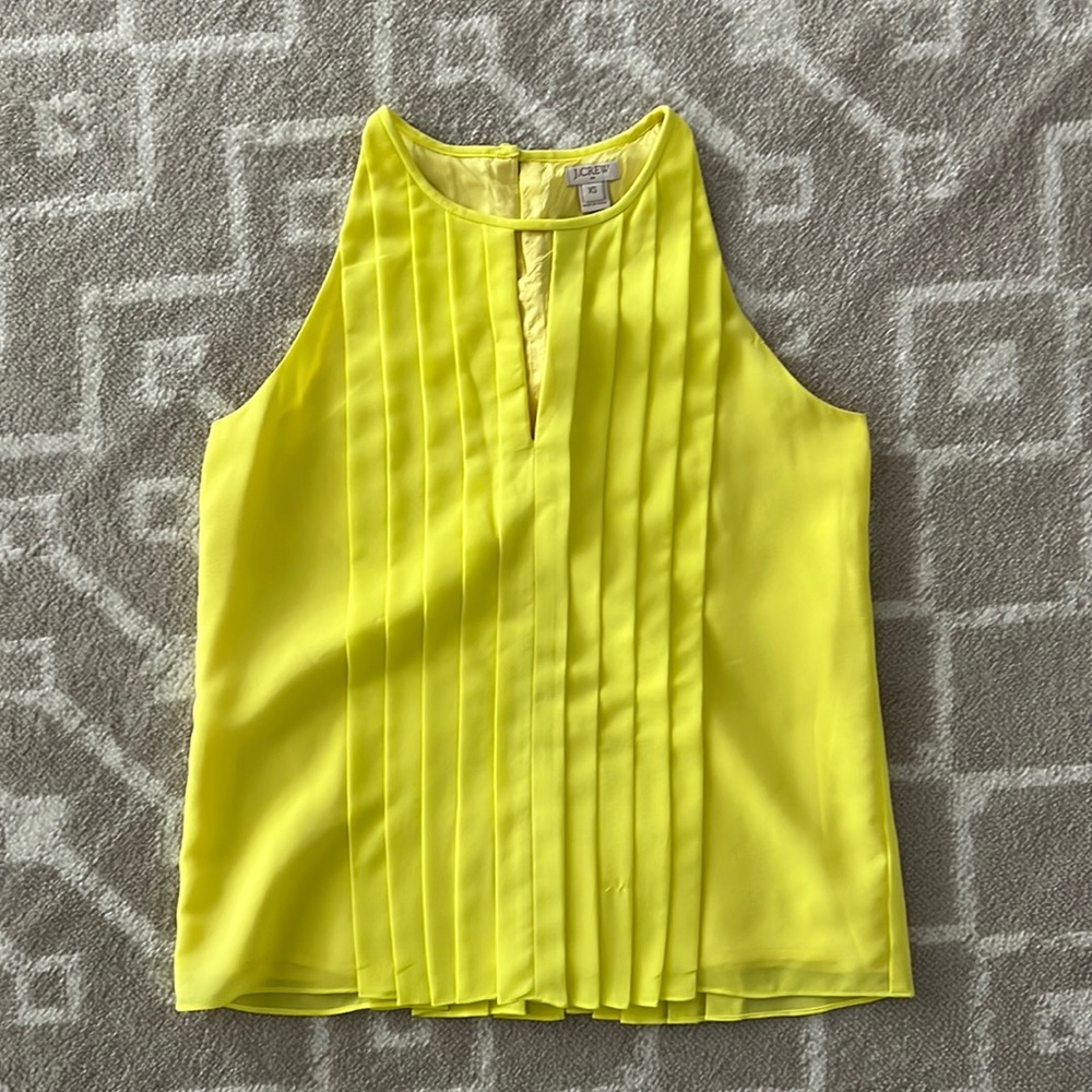 J. Crew Pleated Top